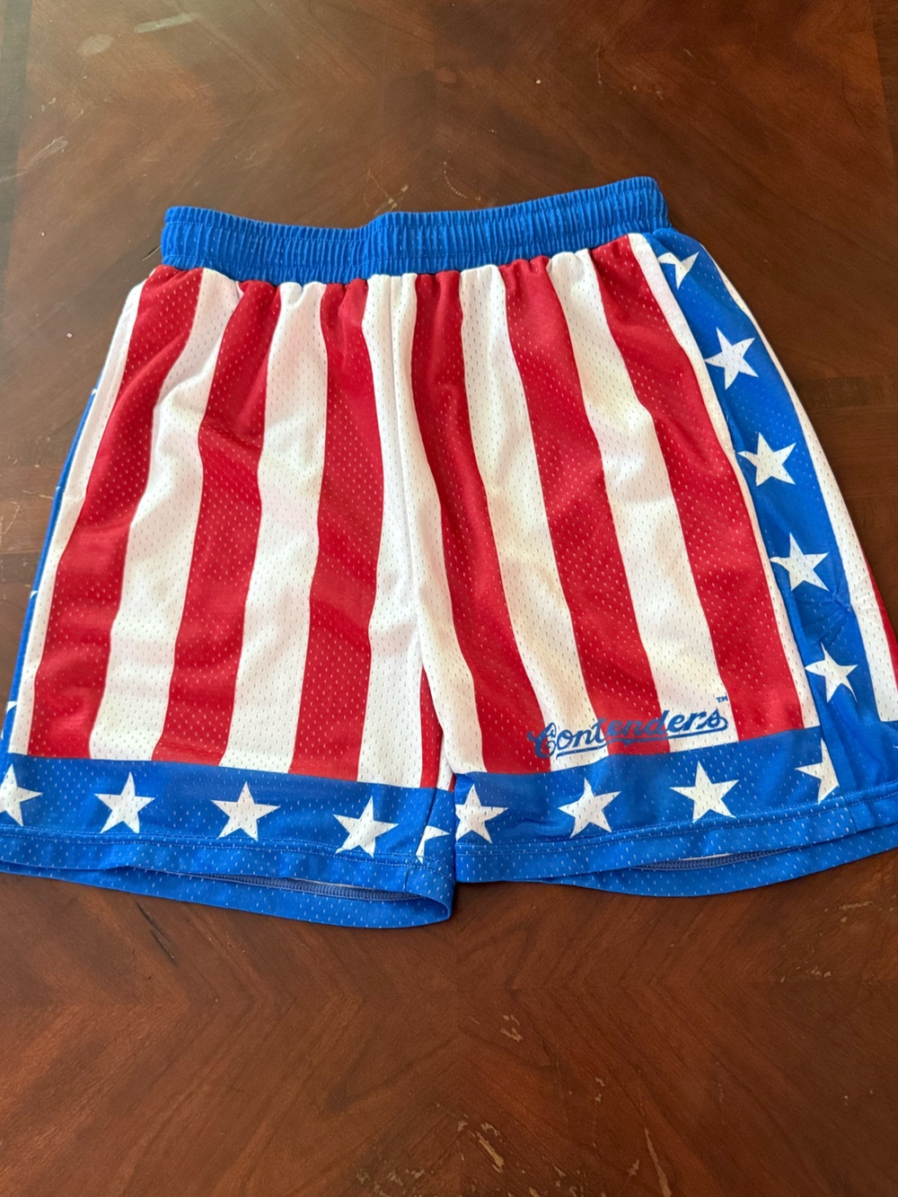 Contenders Rocky Red White & Blue Star boxing shorts